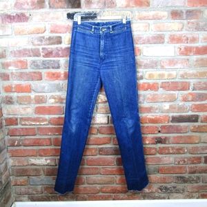 Vintage Sergio Valente Jeans Straight Leg High Rise Tall Embroidered 30